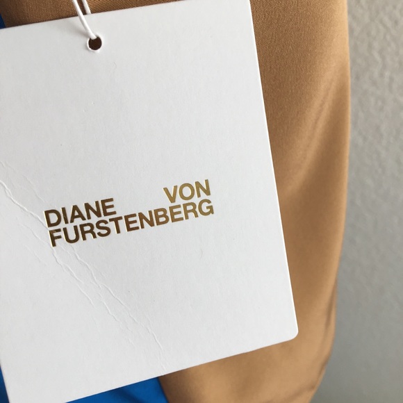 NWT DVF Fall 2017 colorblock silk sleeveless top - Picture 8 of 8